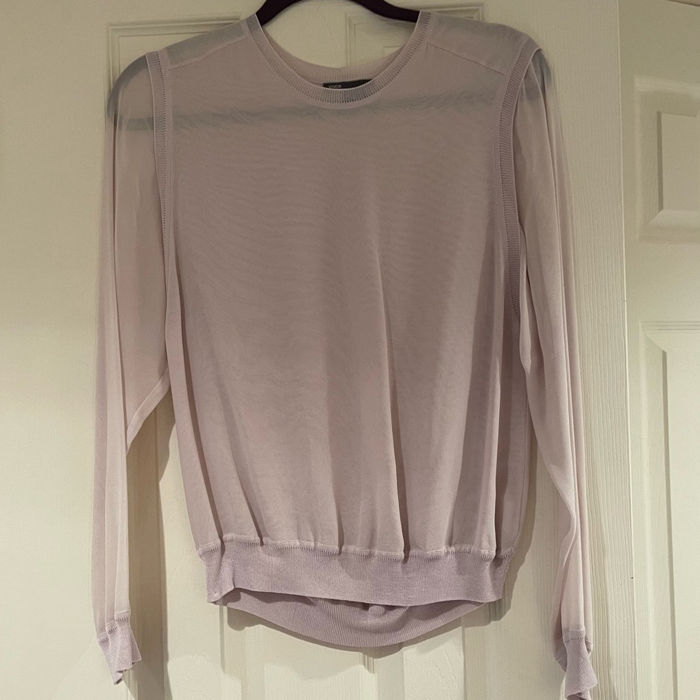Vince Mauve Chiffon blouse